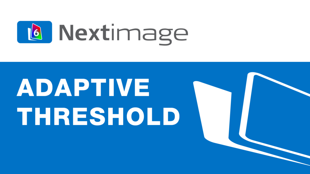 Nextimage 6 large format scanning software - Adaptive threshold