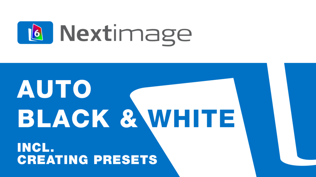 Nextimage 6 large format scanning software - Auto B&W