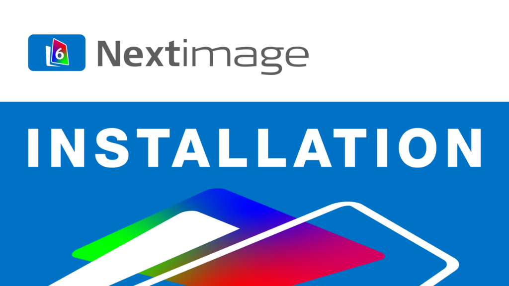 Nextimage 6 large format scanning software - Installation