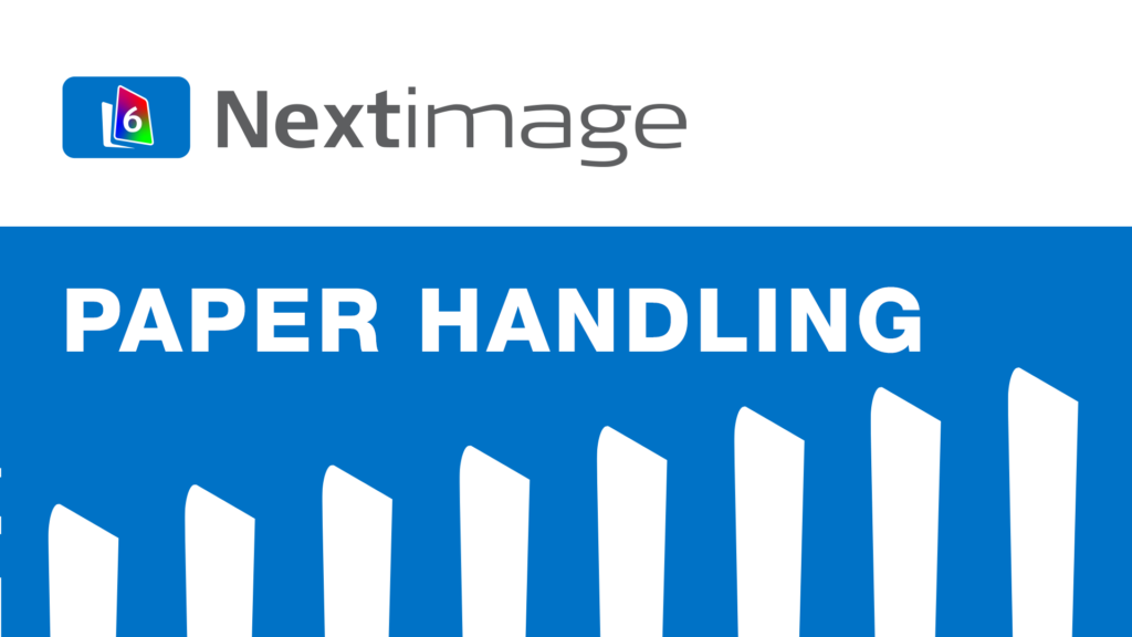 Nextimage 6 large format scanning software - Paper handling